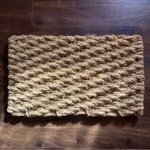NEW Hearth & Hand Chunky Woven Natural Coir Doormat